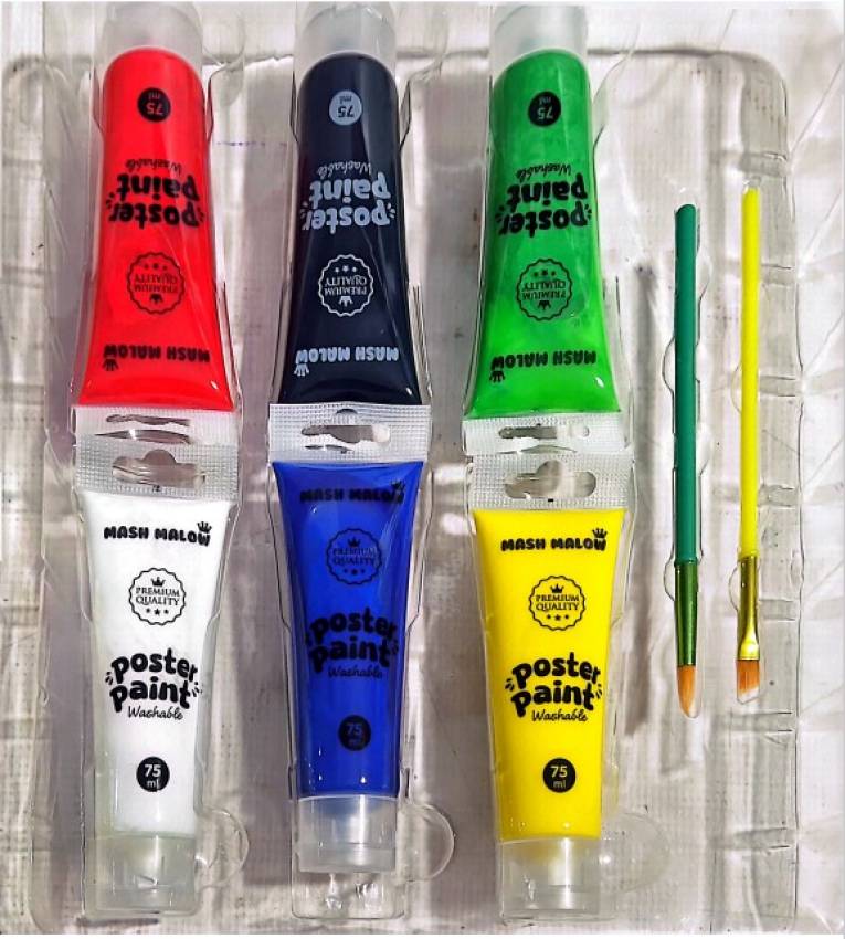 Mash Malow Coffret de Peinture Standard pour garçons Cadeau Anniversaire avec 10 Feuilles pour Dessiner et 2 pour Colorier